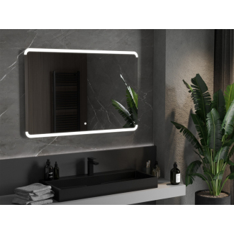 Mexen Nida osvetlené kúpeľňové zrkadlo 120 x 80 cm, LED 6000K, proti pare - 9806-120-080-611-00