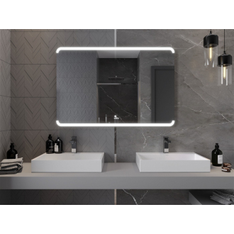 Mexen Nida osvetlené kúpeľňové zrkadlo 120 x 80 cm, LED 6000K, proti pare - 9806-120-080-611-00