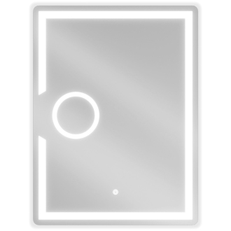 Mexen Onyx osvetlené kúpeľňové zrkadlo s kozmetickým zrkadlom 60 x 80 cm, LED 6000K, proti zaparovaniu - 9813-060-080-611-00