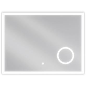 Mexen Kala osvetlené kúpeľňové zrkadlo s kozmetickým zrkadlom 80 x 60 cm, LED 6000K, proti zaparovaniu - 9820-080-060-611-00