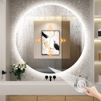 REA Zrkadlo LED 50cm HOM-02820
