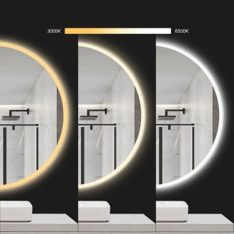 REA Zrkadlo LED 50cm HOM-02820
