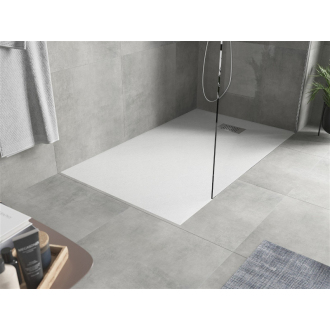 Mexen Hugo obdĺžniková sprchová vanička SMC 150 x 80 cm, biela, nerezový kryt - 42108015-X