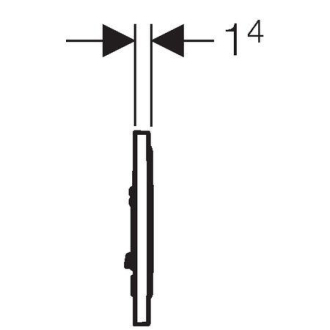 GEBERIT ovládacie tlačidlo SIGMA 10 biela/chróm lesklý/biela 115.758.KJ.5