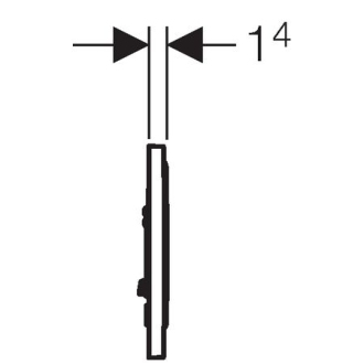 GEBERIT ovládacie tlačidlo SIGMA 10 biela/zlatá/biela 115.758.KK.5