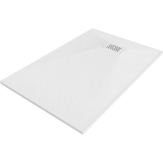 Mexen Hugo obdĺžniková sprchová vanička SMC 130 x 80 cm, biela, biely kryt - 42108013-W