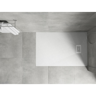 Mexen Hugo obdĺžniková sprchová vanička SMC 130 x 80 cm, biela, biely kryt - 42108013-W