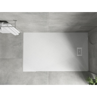 Mexen Hugo obdĺžniková sprchová vanička SMC 160 x 90 cm, biela, biely kryt - 42109016-W