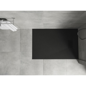Mexen Hugo obdĺžniková sprchová vanička SMC 120 x 70 cm, čierna, čierny kryt - 42707012-B