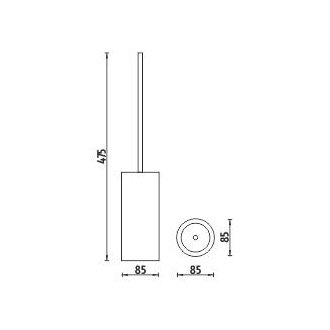 Nimco Pure PU 7094-60 Stojanková WC kefa
