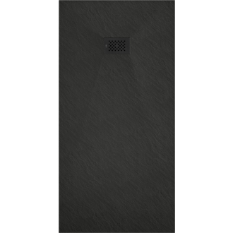 Mexen Hugo obdĺžniková sprchová vanička SMC 180 x 80 cm, čierna, čierny kryt - 42708018-B