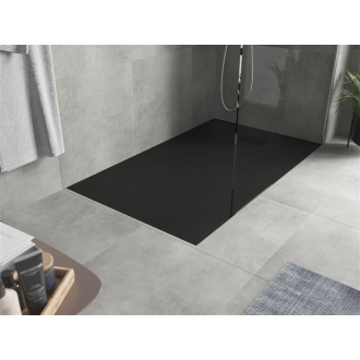 Mexen Hugo obdĺžniková sprchová vanička SMC 150 x 90 cm, čierna, čierny kryt - 42709015-B
