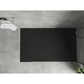 Mexen Hugo obdĺžniková sprchová vanička SMC 150 x 90 cm, čierna, čierny kryt - 42709015-B