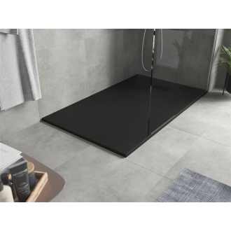 Mexen Hugo obdĺžniková sprchová vanička SMC 150 x 90 cm, čierna, čierny kryt - 42709015-B
