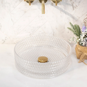 Rea umývadlo na dosku Cristal Transparent REA-U9670