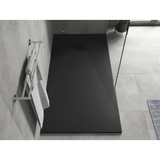 Mexen Hugo obdĺžniková sprchová vanička SMC 180 x 90 cm, čierna, čierny kryt - 42709018-B