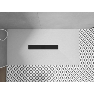 Mexen Toro obdĺžniková sprchová vanička SMC 150 x 90 cm, biela, čierny kryt - 43109015-B