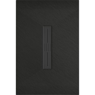 Mexen Toro obdĺžniková sprchová vanička SMC 120 x 80 cm, čierna, čierny kryt - 43708012-B