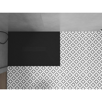 Mexen Toro obdĺžniková sprchová vanička SMC 120 x 90 cm, čierna, čierny kryt - 43709012-B