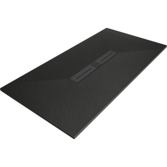 Mexen Toro obdĺžniková sprchová vanička SMC 160 x 90 cm, čierna, čierny kryt - 43709016-B