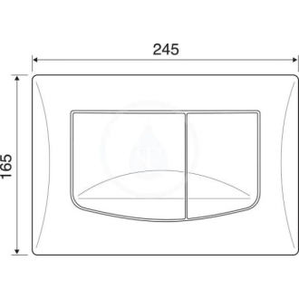 Ideal Standard BETTER 2 VV638581 ovládacia doska biela