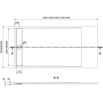 Mexen Amon obdĺžniková sprchová vanička SMC 150 x 90 cm, biela - 4F109015