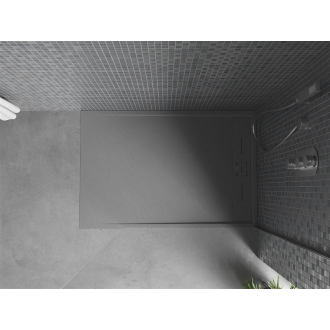 Mexen Amon obdĺžniková sprchová vanička SMC 100 x 80 cm, sivá - 4F618010