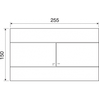 Ideal Standard BETTER SLIM VV659044 splachovacie tlačidlo chróm (C6616AA)
