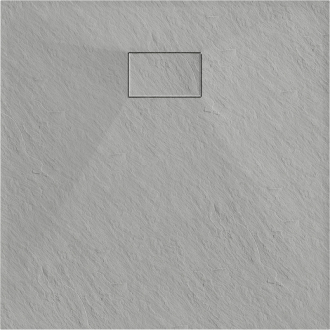 Mexen HUGO štvorcová sprchová vanička SMC 80x80x2, 6 cm, šedá 42618080