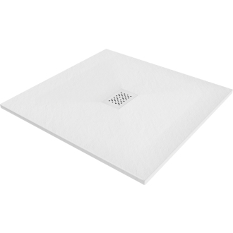 Mexen Hugo štvorcová sprchová vanička SMC 100 x 100 cm, biela, biely kryt - 42101010-W