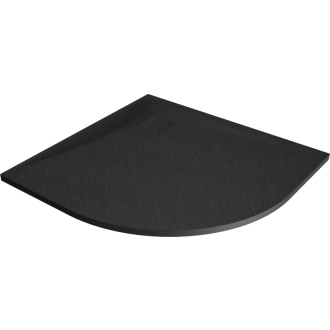 Mexen Bert polkruhová sprchová vanička SMC 80 x 80 cm, čierna - 4KR708080