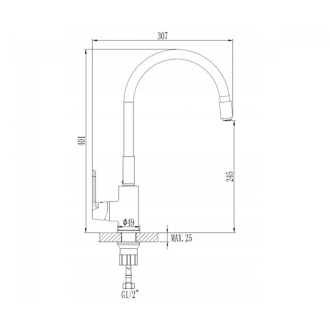 Invena SAMBA BZ-91-L02-C Drezová batéria, biela