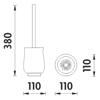 Nimco Lada 1094LA-26 Toaletná WC kefa