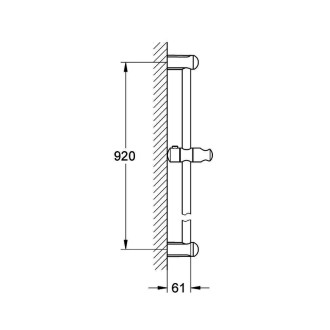 GROHE Tempesta New sprchová tyč 90 cm 27524000