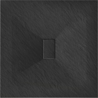 Mexen HUGO Sprchová vanička SMC, obdĺžniková, 100x100x2, 6 cm, čierna 42701010