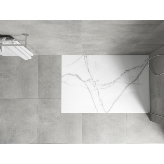 Mexen Hugo obdĺžniková sprchová vanička SMC 100 x 80 cm, biely kameň - 42158010