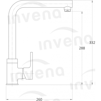 Invena PALIA BZ-69-L01-A Drezová batéria, chróm