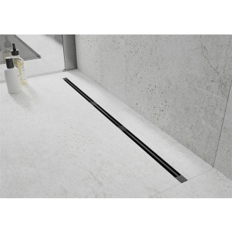 Mexen FLAT 360 SUPER SLIM 150 cm - Lineárny odtkový žľab, čierna 1751150