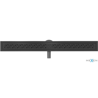 Mexen Flat 360 ° M12 otočný lineárny odtok 100 cm, čierny - 1721100-40