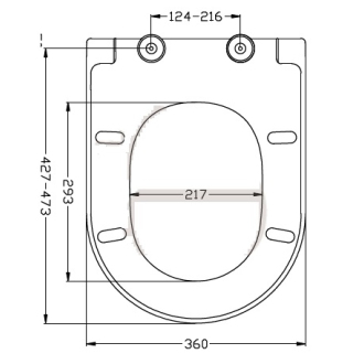 GLACERA EASYSLIM44 WC sedátko soft close Slim