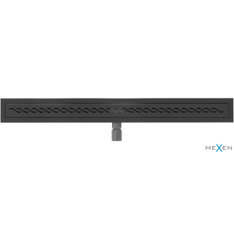 Mexen Flat 360 ° M18 otočný lineárny odtok 100 cm, čierny - 1723100-40