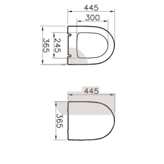 VITRA Shift WC sedátko Slim SoftClose RN030S
