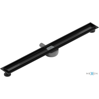 Mexen Flat 360 otočné telo pre lineárny odtok 80 cm, čierna - 1740080