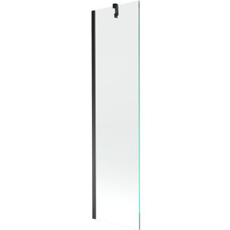 Mexen Next vaňová zástena jednokrídlová 50 x 150 cm, transparentná, čierna - 895-050-000-00-00-70