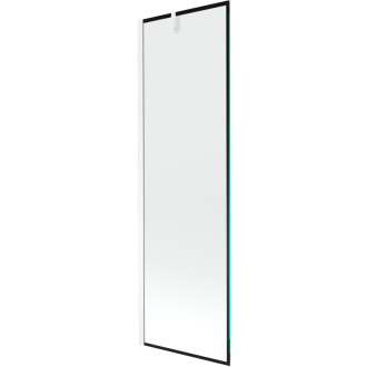 Mexen Next vaňová zástena jednokrídlová 60 x 150 cm, čierny vzor, chróm - 895-060-000-00-70-01