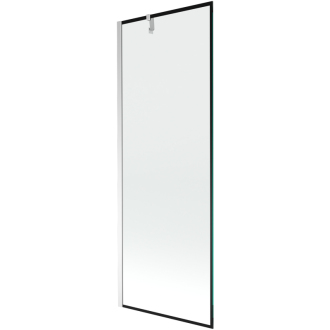 Mexen Next vaňová zástena jednokrídlová 70 x 150 cm, čierny vzor, chróm - 895-070-000-00-70-01