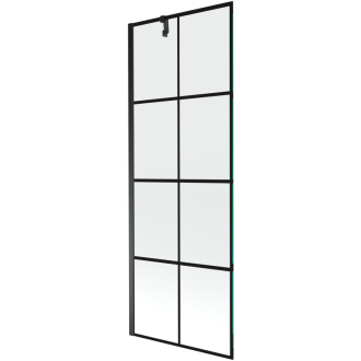 Mexen Next vaňová zástena jednokrídlová 70 x 150 cm, čierny vzor, čierna - 895-070-000-00-77-70