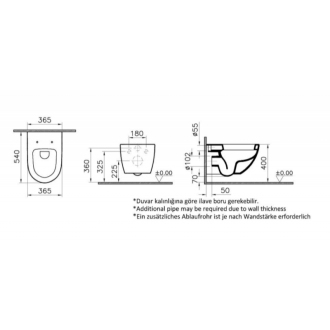 VITRA Shift závesný klozet RN010REX 7748B003-0075