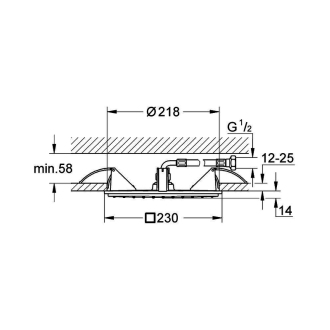 GROHE Rainshower 27863000 hlavová sprcha 210x210