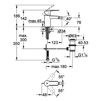 GROHE EUROSTYLE Cosmopolitan 33565002 bidetová batéria chróm